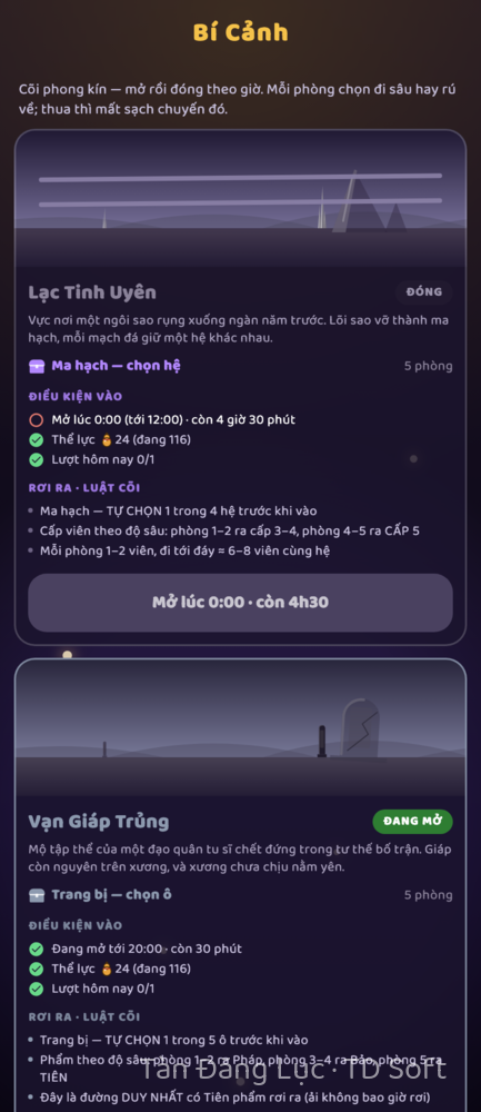 The Hidden Realms screen at 19:00 — the Broker's stall is open, selling map shards; closed realms show when they reopen